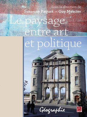 cover image of Le paysage entre art et politique